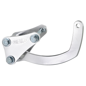 Bracket, Polish Billet Aluminum Low Mount [SBC W/Short Water Pump] for Str, Mtg 6.61" Alt