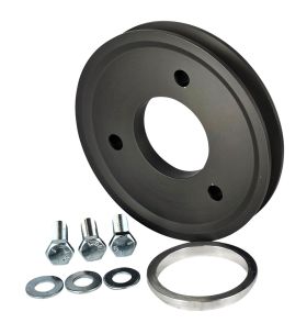 Pulley, 1V Crank for BBC Balancer 3/8" x 5.20" OD Aluminum Hardcoated Anodized (Deep Groove)