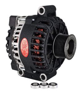 Alt Ford Diesel 6G Black Wrinkle 200A 8 Groove Pulley-Clocked @ 11:00