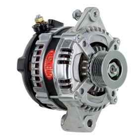 Alt, HPR, Polished 180A, 6.61" Straight Mount-Upgrade for 10DN/10si/12si/CS130, 6 grv Pulley, 1-Wire